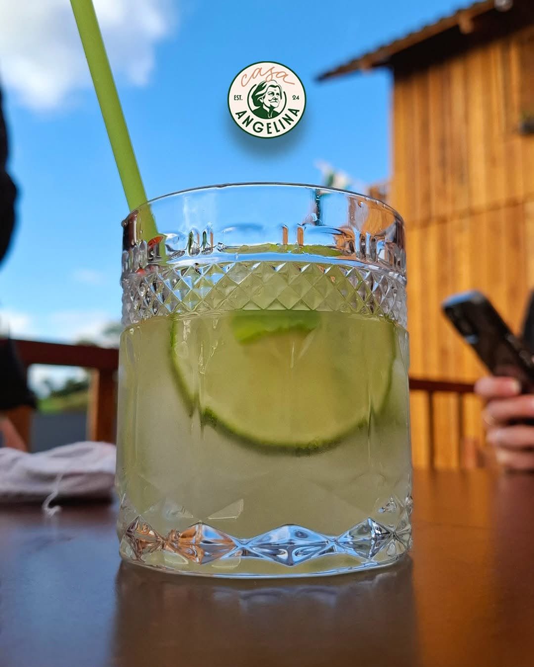 Caipirinha de figo Casa Angelina